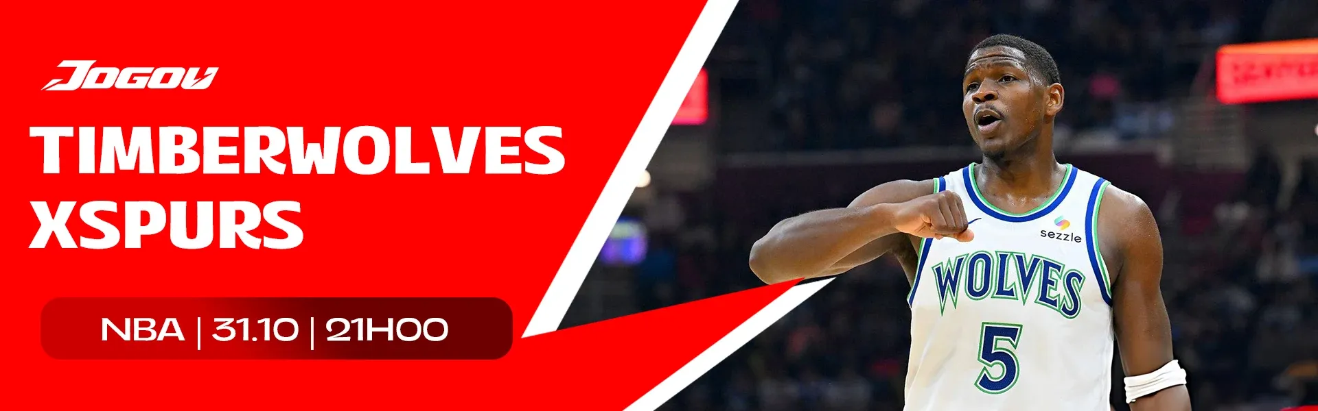 Jogo hoje · Timberwolves x Spurs 31-10