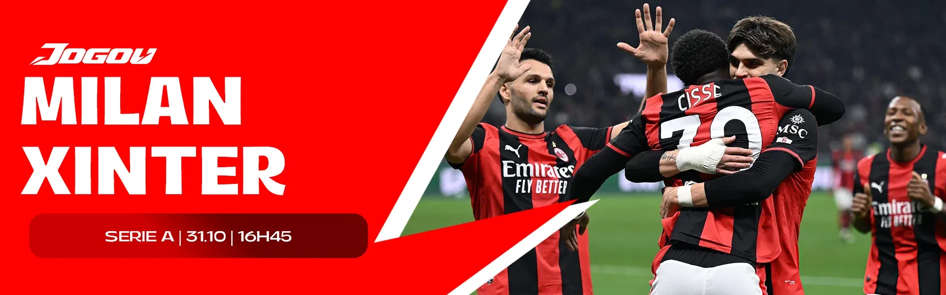 Jogo hoje · Milan x Inter 31-10