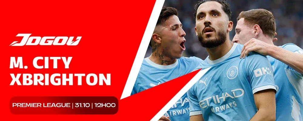 Jogo hoje · Man. City x Brighton 31-10 (Esportes)