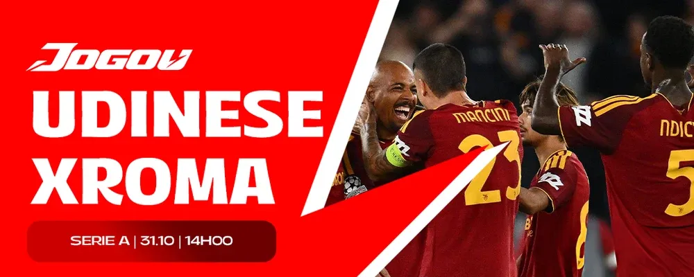 Jogo hoje · Udinese x Roma 31-10 (Esportes)