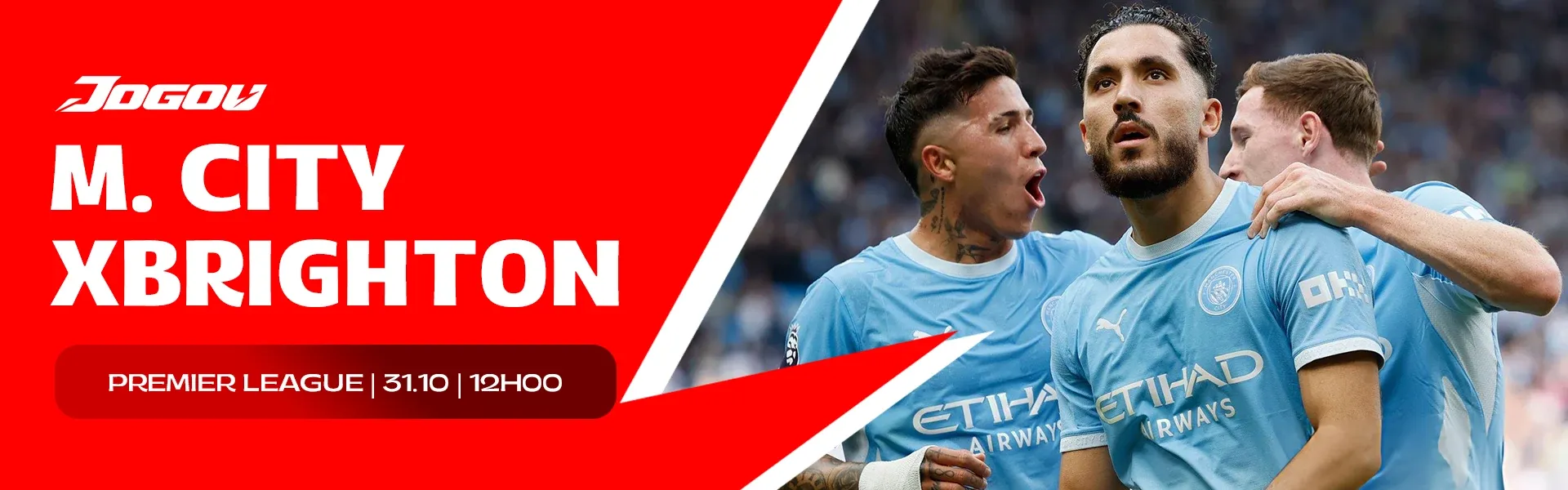 Jogo hoje · Man. City x Brighton 31-10
